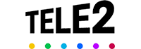 Mobiltillverkaren Tele2s logo