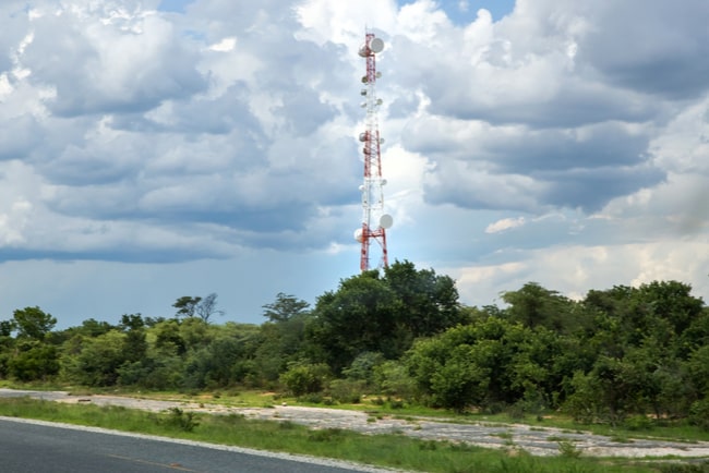 Antenn i Botswana.