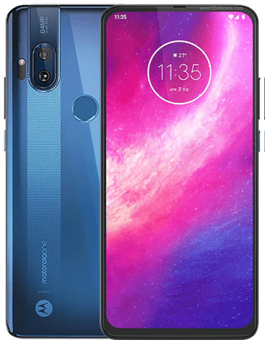 Motorola One Hyper Blå