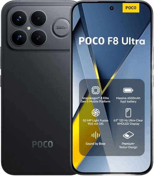 Xiaomi Poco F8 Ultra Svart