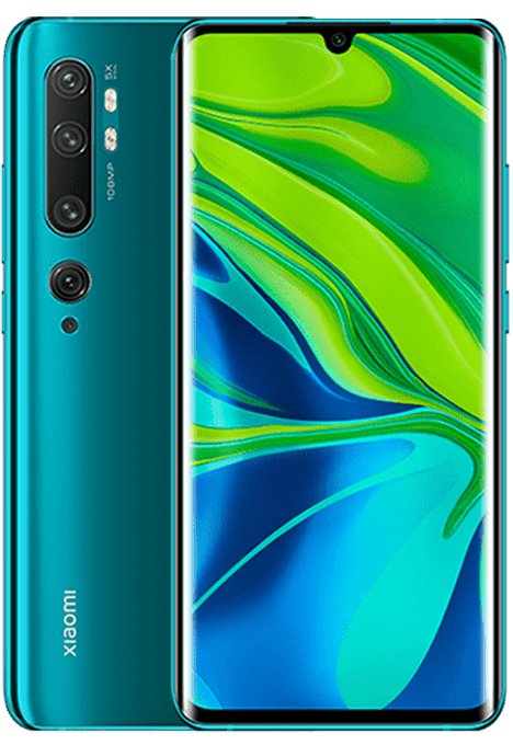 Xiaomi Mi Note 10 Aurora grön