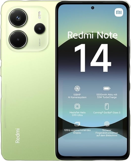 Xiaomi Redmi Note 14 Svart